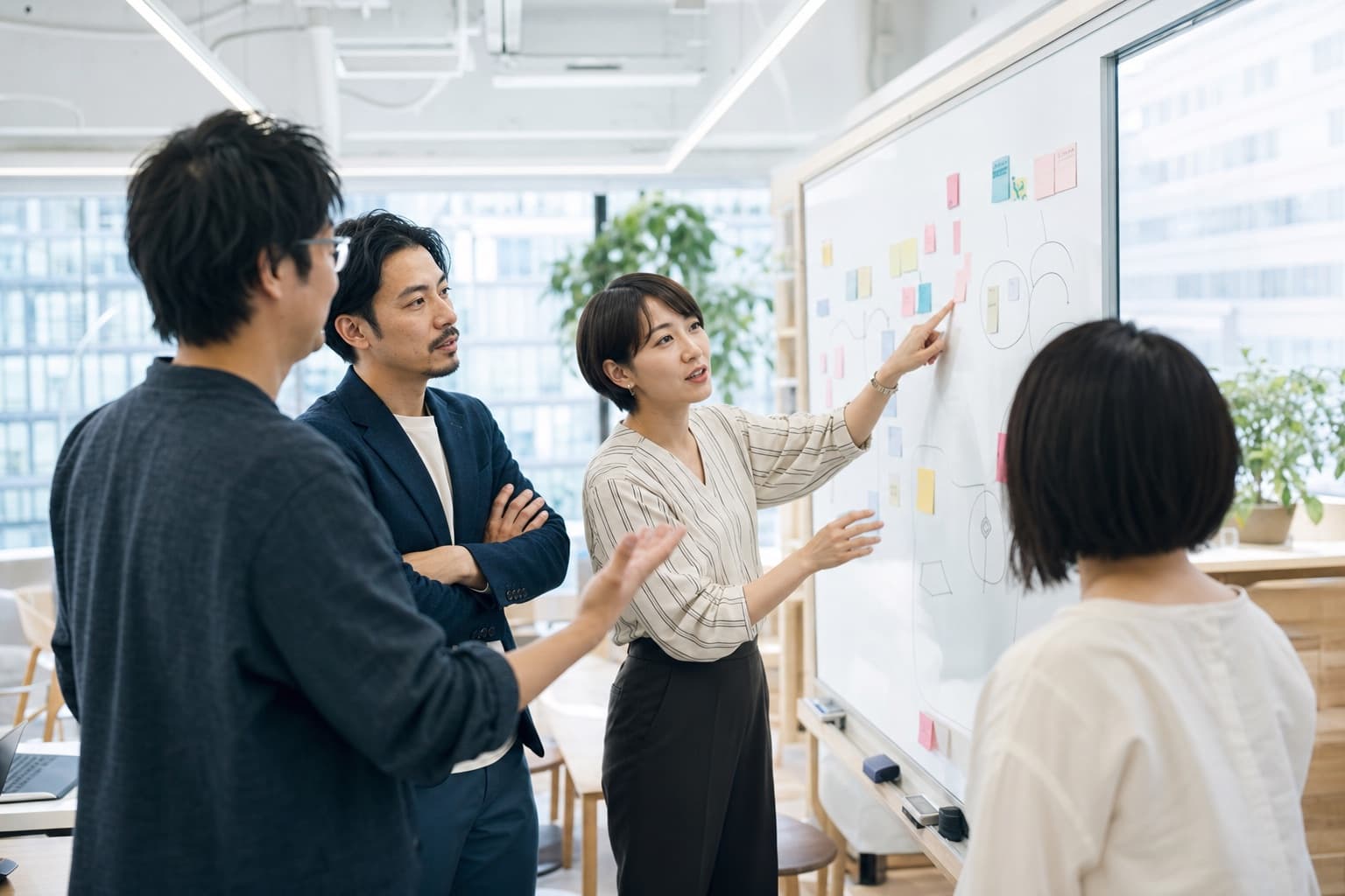 採用について話し合うHRdevのメンバー